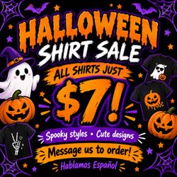 🎃👻 HALLOWEEN SHIRT SALE! 👻🎃