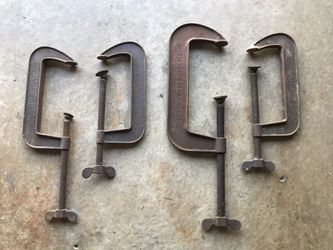 Large antique C Clamps