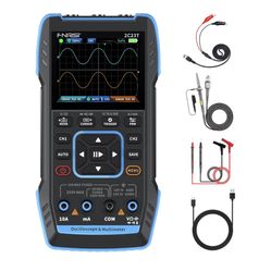 FNIRSI 2C23T 3 in 1 Handheld Oscilloscope Multimeter DDS Generator, 2 Channels, 10MHz Bandwidth, 50MSa/s Sampling Rate, 10000 Counts, Voltage, Current