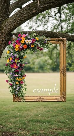 Gold Frames, Wedding Decor