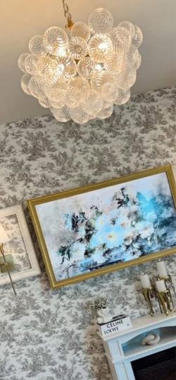 Crystal bubble chandelier