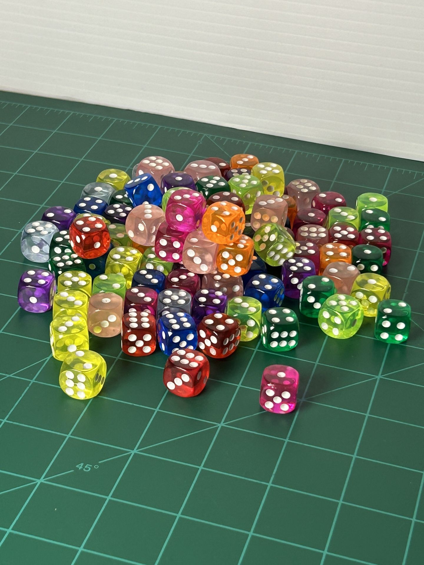 10 Pairs of Assorted Color Dice