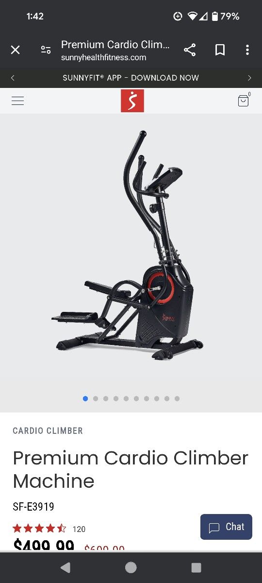 Sunny Premium Elliptical Machine 