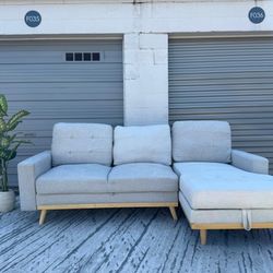 Modern Sofa Bed with Chaise & Storage – FREE Delivery – Like New – Same Day Delivery