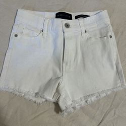 White Denim Short
