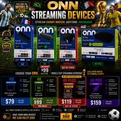 Firestick 4K / Onn TV Streaming Device - WORLD CUP SALE
