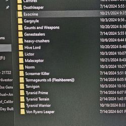 3D Printed Tyranid Models Available 