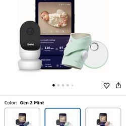 Owlet Dream Duo (Gen 2) Smart Baby Monitor Bundle – HD Video Camera + Wearable Sock Tracks Baby’s Oxygen, Heart Rate & Sleep