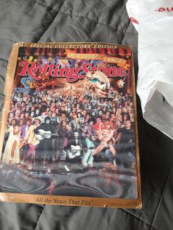 Special collectors edition 1,000 issue rolling Stone holographic hologram book