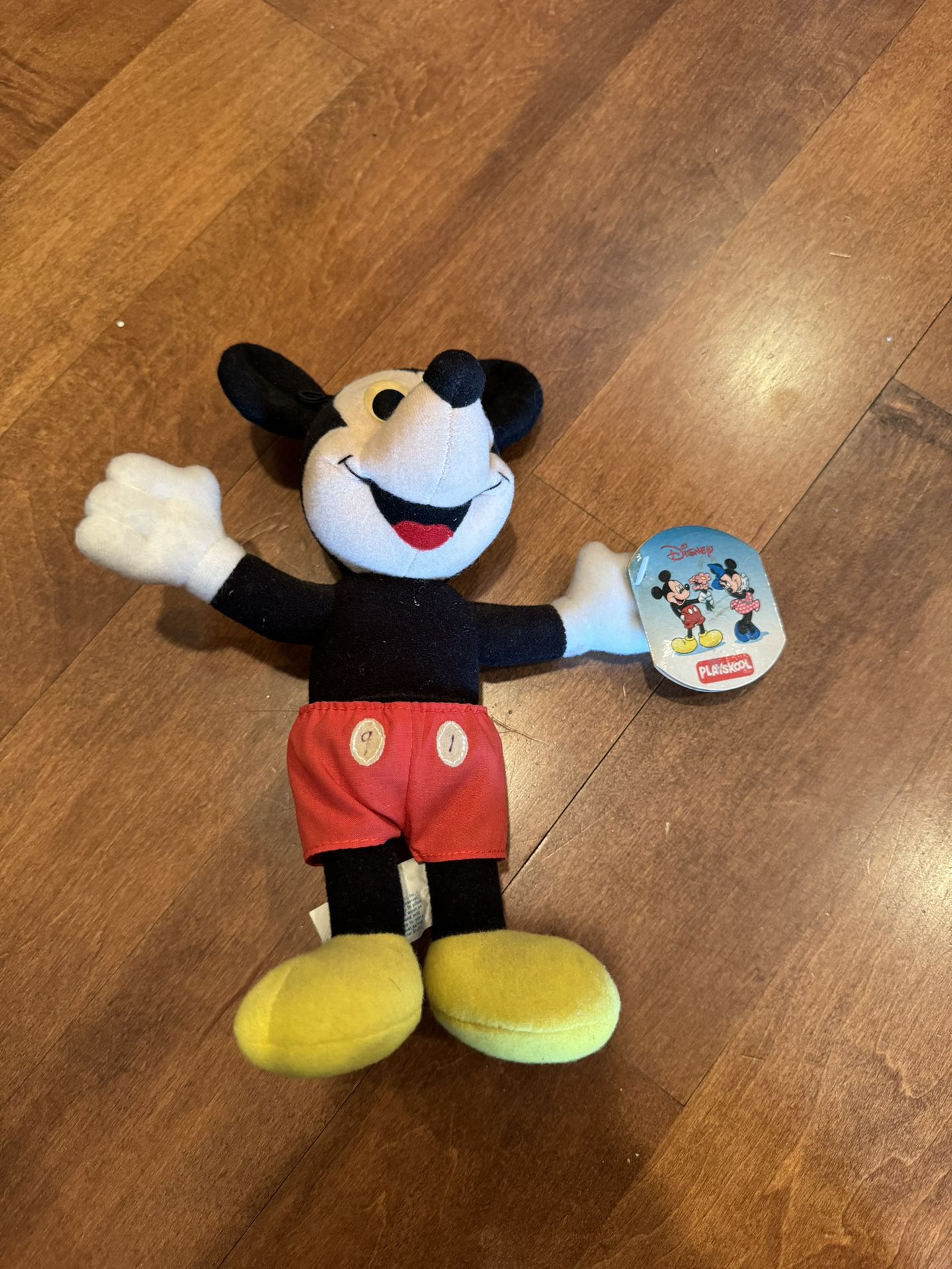 Vintage 1989 Disney Mickey Mouse Plush Playskool Shopping Available 