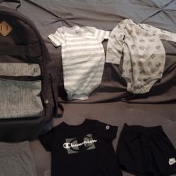 Baby Boy Clothes And Diaper Bag Backpack 