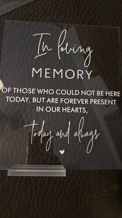 In Loving Memory Sign 