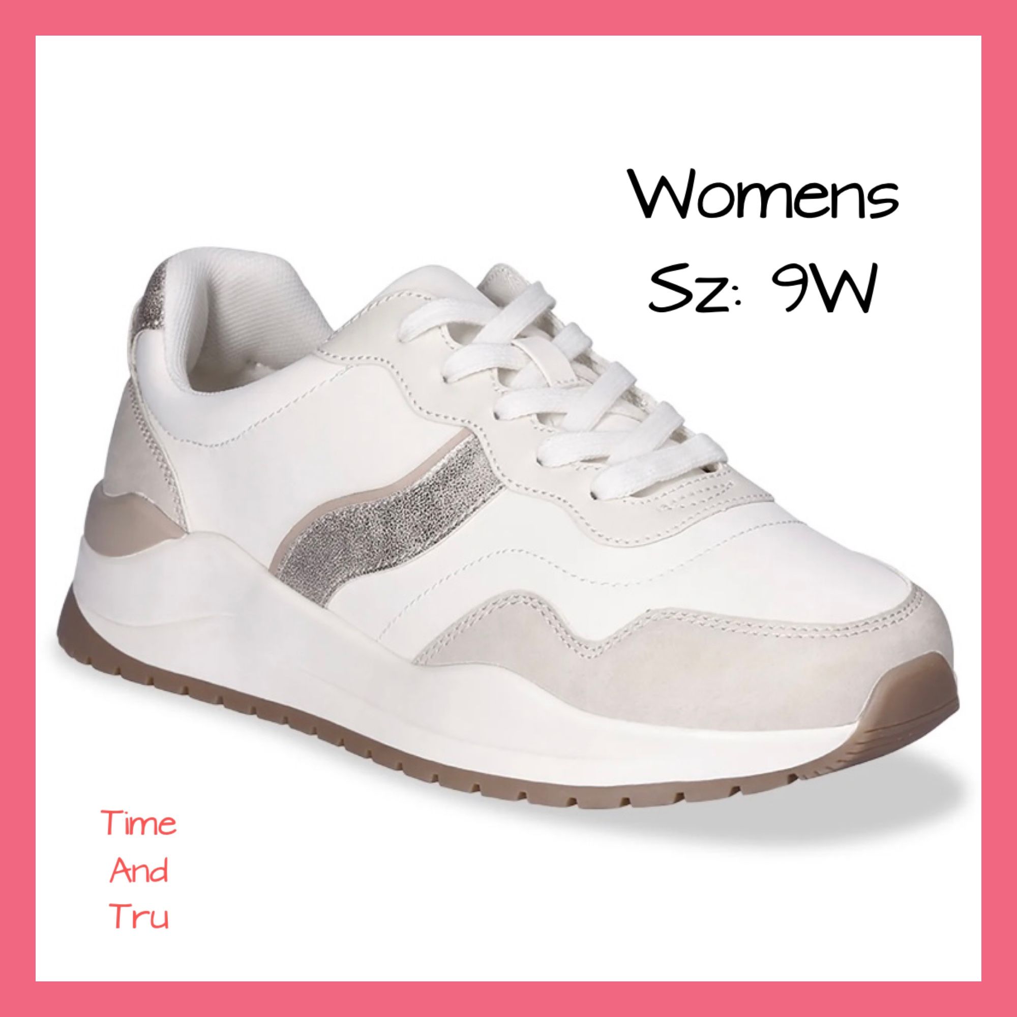New Womens Time And Tru Chunky Jogger Sz:9W
