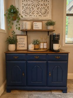 Refinished Sideboard Buffet/Coffee Bar