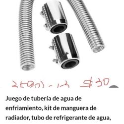 Juego de tubería de agua de enfriamiento, kit de manguera de radiador, tubo de refrigerante de agua, tubo de agua de refrigeración para automóvil,