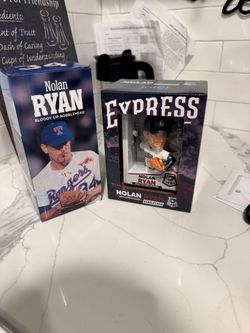 Nolan ryan bobbleheads bundle bloody lip and card