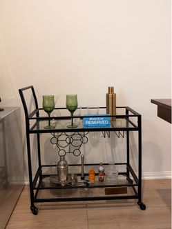 Black Bar Cart