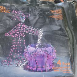 4 Foot Animated Witch with Cauldron