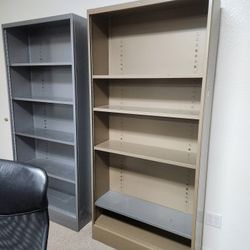 Metal Bookcases Or Storage Shelves