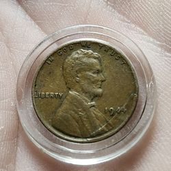 1944 Wheat Cent Die Crack Error "L" On The Rim