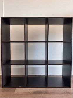 Dark Brown 9-Cube Storage Shelf Unit