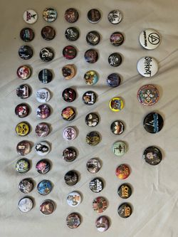 Heavy metal band pins 59 lot