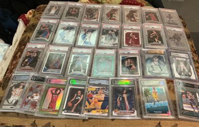 Graded NBA Basketball cards From PSA CGC BECKETT And Arena with LeBron Haliburton and more