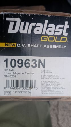 CV Axles for a 2012 Chevy Traverse Ls AWD