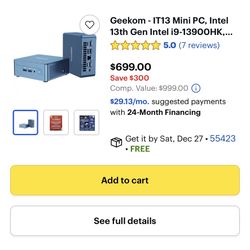 Geekom Mini Pc iT13 