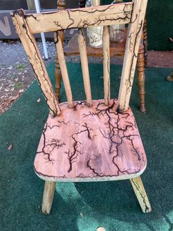 Fractal Burnt Small Child’s Chair