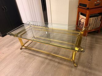 Gold Glass Table