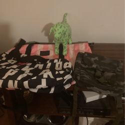 Victoria Secret Bags And Dog 