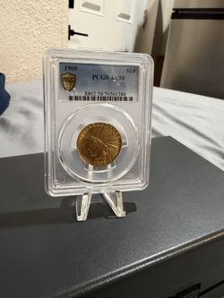 1909 $10 Indian Gold Eagle Graded Au58