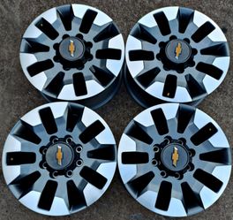 2026 CHEVY SILVERADO 2500 RIMS OEM NEW......( 
8 LUG

)