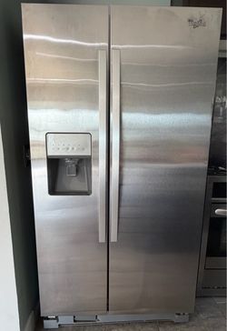 Whirlpool Stainless Side-by-Side Refrigerator — $175 OBO