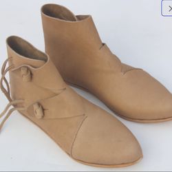 Jorvik style Viking boots Medieval Ankle Shoes For Women/men