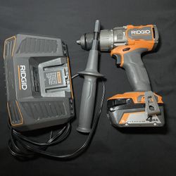 New RIDGID Hammer Drill+ Charger+ Battery