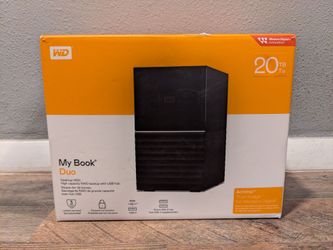 Western Digital 20TB My Book Duo Desktop RAID DAS | Under WD Warranty!