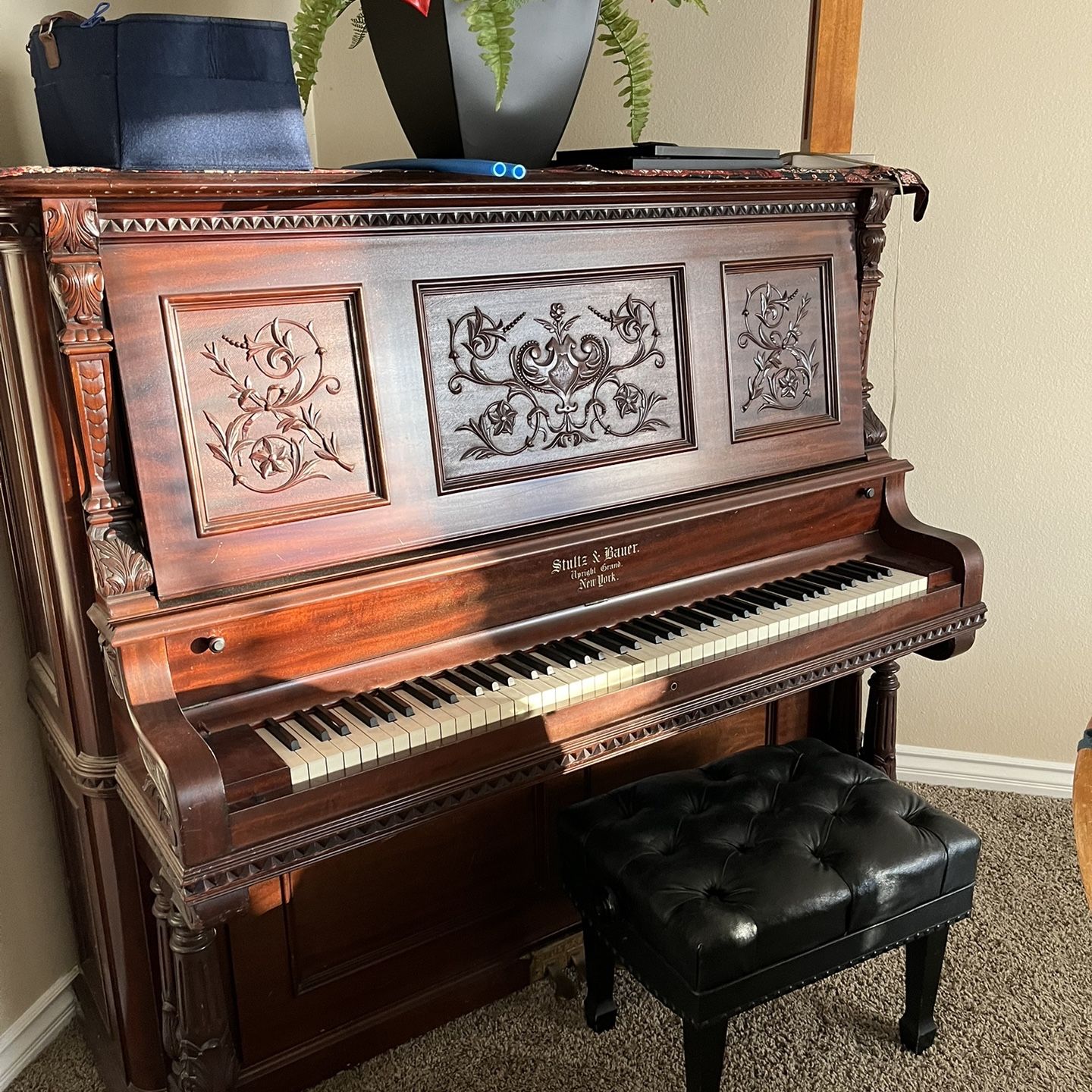 Stultz and bauer 2024 upright grand piano