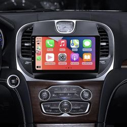 Chrysler -2019 Radio Update Car Stereo Replacement with Carplay & Android Auto 8-Core 4+64G Head Unit 9-Inches 1280x720 IPS Touch Screen Bluet