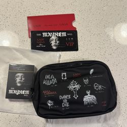 Lady Gaga Mayhem Ball VIP Collectible Set - Belt Bag, Cards, &Collectible Ticket