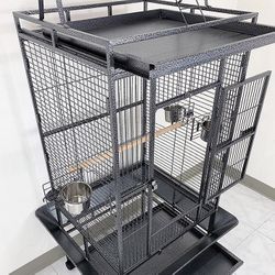 (Brand New) $155 Large 68-inch Tall Bird Cage with Rolling Stand for Parrots Parakeets Cockatiel Lovebird