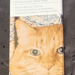 Artist’s Loft Paint By Number Kit Cat Winter Window Snow Scene 44 Pc Set