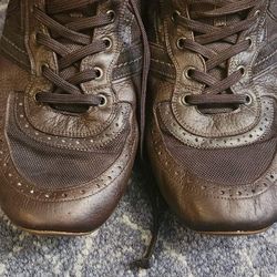 Brown leather Louis Vuitton sneakers 
Size 9 1/2  