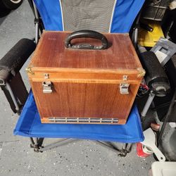 Hand Made Wooden Tackle Box 
