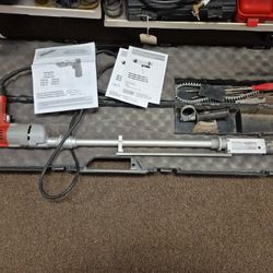 Milwaukee Screwdriver With PAM Straight Shooter II Attachment 