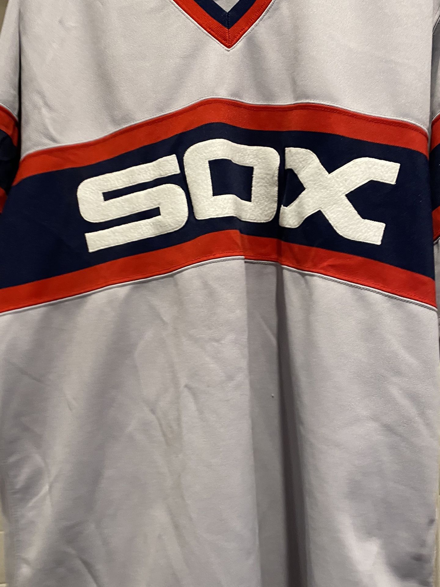 Vintage White Sox 75th Comiskey Park Baseball Majestic Cooperstown Jersey SizeXL
