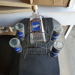 Bottle With Shot Glasses 
