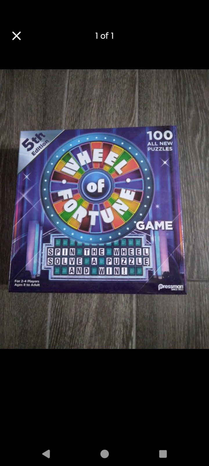5th Edition Of Wheel Of Fortune Game