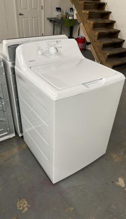 Hotpoint Top Load Washer – White, Simple Dial Controls